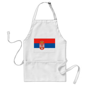 Serbian Flag Adult Apron