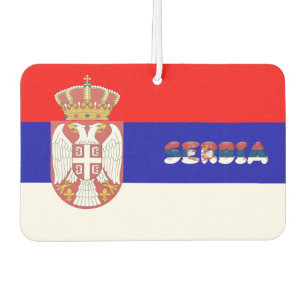 Serbian flag air freshener