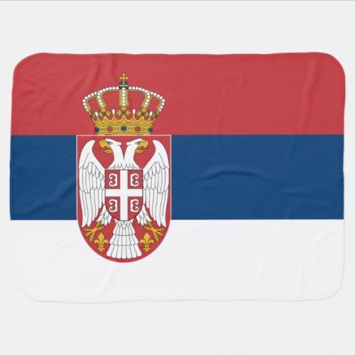 Serbian Flag Baby Blanket