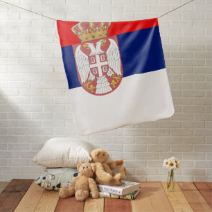 Serbian flag  baby blanket