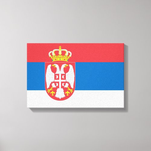 Serbian Flag Canvas Print