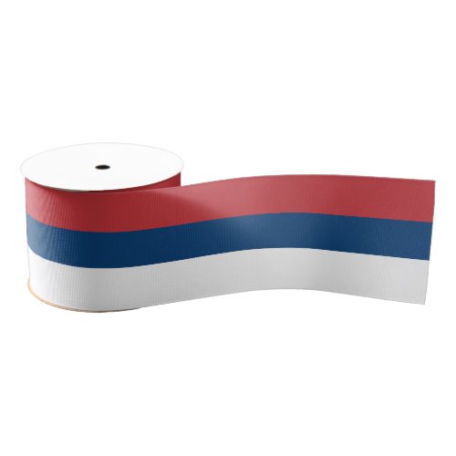 Serbian flag colors ribbon Tricolor Serbia Grosgrain Ribbon