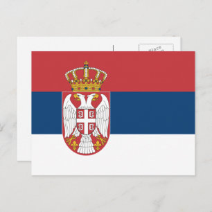 Serbian Flag, Flag of Serbia Postcard