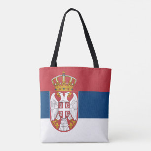 Serbian Flag, Flag of Serbia Tote Bag