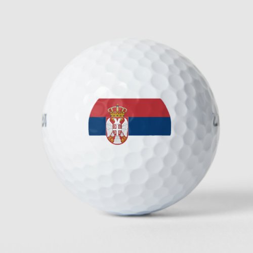 Serbian Flag Golf Balls