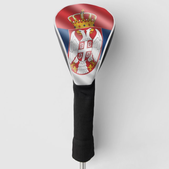 Serbian flag golf head cover (Front)