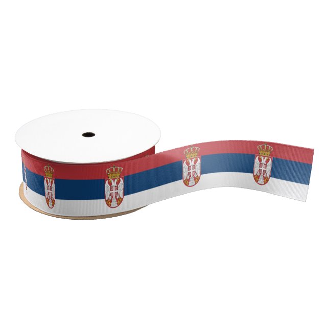 Serbian Flag Grosgrain Ribbon (Spool)