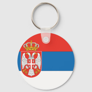 Serbian Flag Keychain