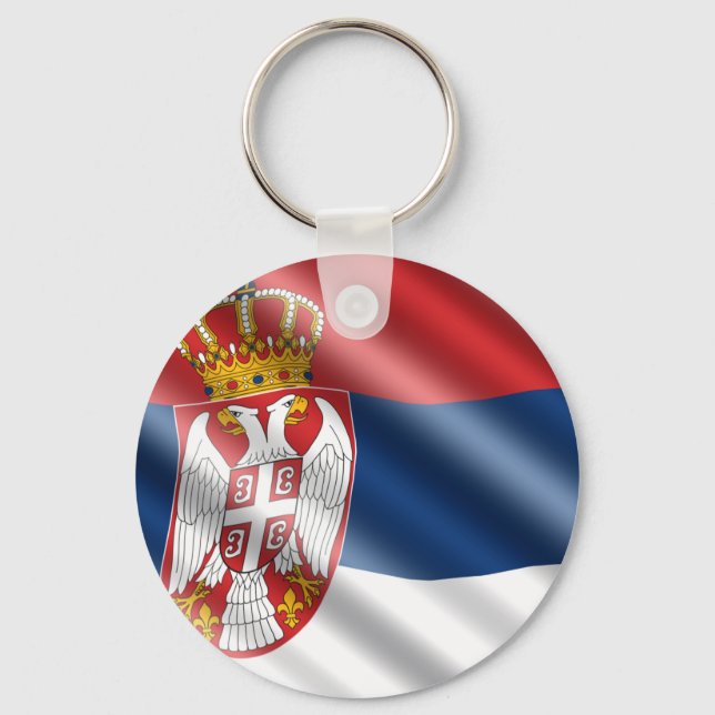 Serbian flag keychain (Front)