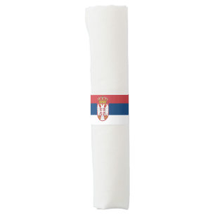 Serbian Flag Napkin Bands