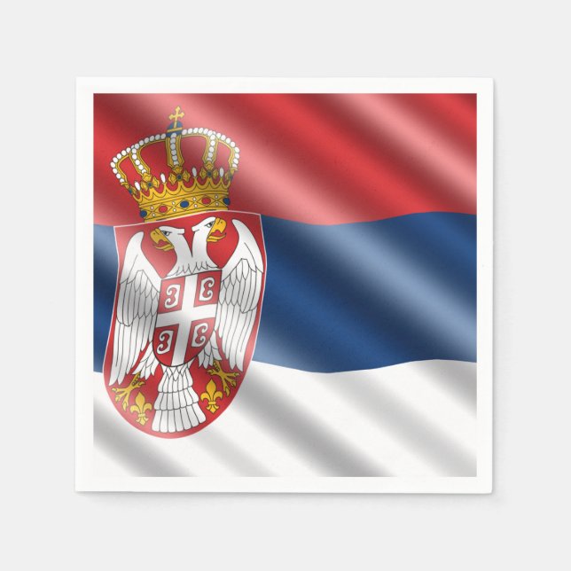 Serbian flag napkins (Front)