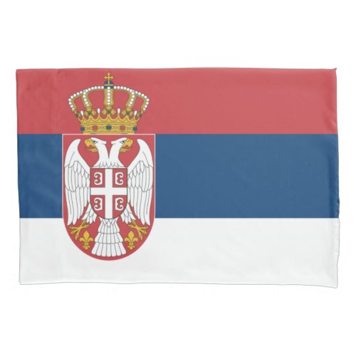 Serbian Flag Pillow Case