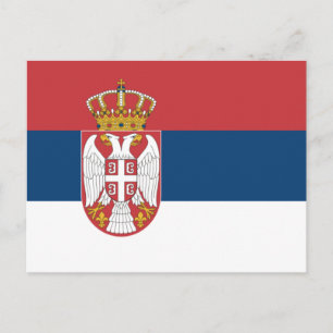 Serbian Flag Postcard
