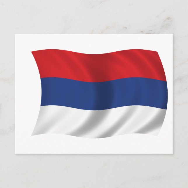 Serbian flag postcard (Front)
