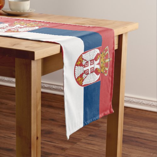 Serbian Flag  Serbia fashion home sport fans Short Table Runner