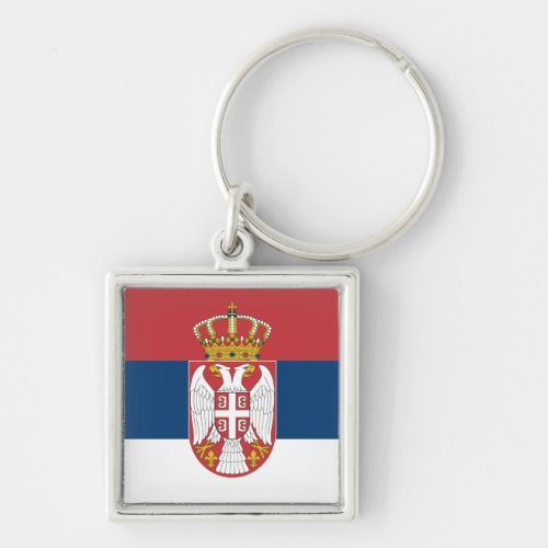 Serbian flag  Serbia holiday travel sports Keychain