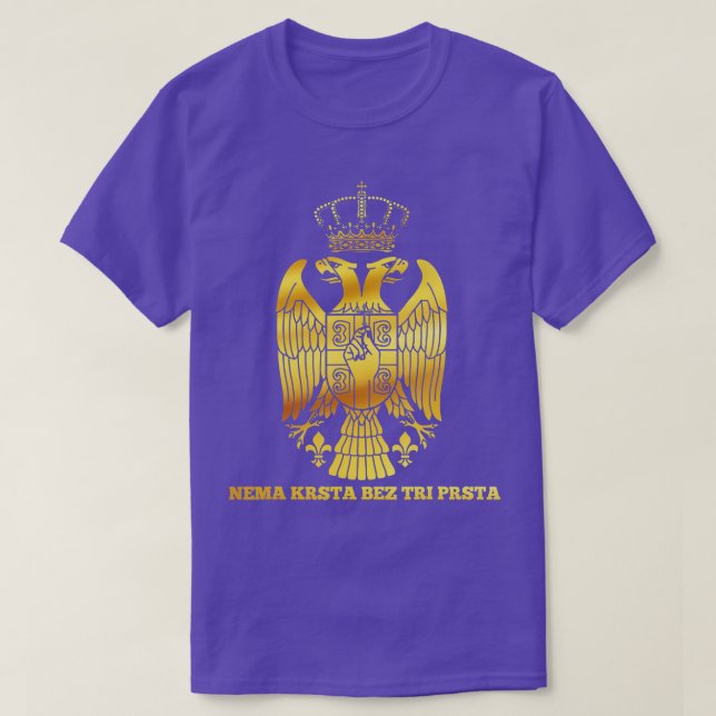 Serbian Flag Serbia Orthodox Cross Serbia T-Shirt (Design Front)