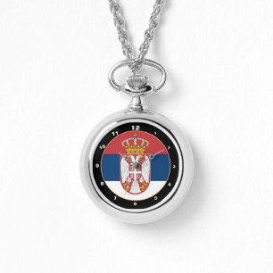 Serbian Flag & Serbia trendy fashion /design Watch