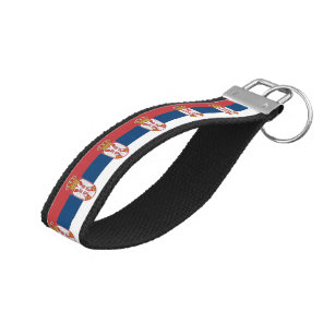 Serbian Flag & Serbia wrist keychain /fashion