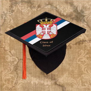 Serbian Graduate & Serbia college / University Graduation Cap Topper