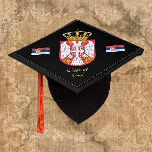 Serbian Graduate & Serbia students / University Graduation Cap Topper