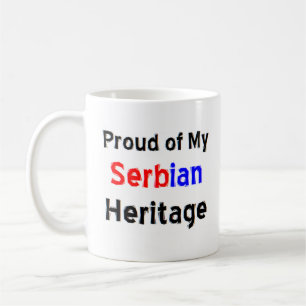 serbian heritage coffee mug