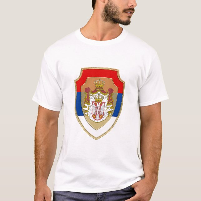 Serbian medieval shield  Serbia coat of arms new 1 T-Shirt (Front)