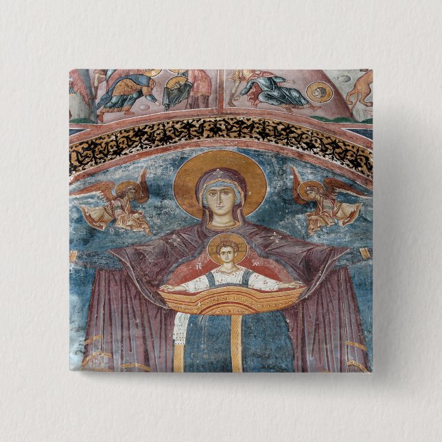 Serbian Orthodox Church, and a UNESCO site, 2 Pinback Button (Front)