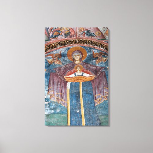 Serbian Orthodox Church and a UNESCO site Canvas Print