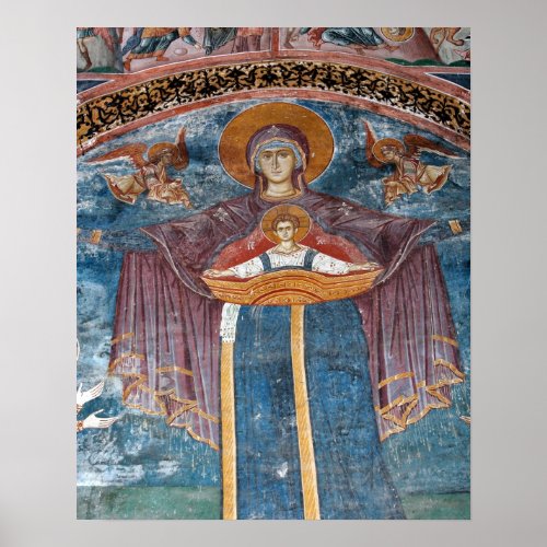 Serbian Orthodox Church and a UNESCO site Poster