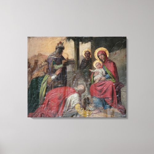 Serbian Orthodox icongraphy at Valjevo Church _ Canvas Print