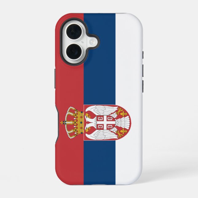Serbian state flag iphone case (Back)