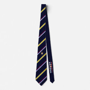 Serbian stripes flag neck tie