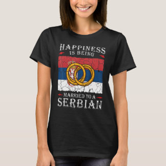 Serbian Wedding Republic of Serbia Heritage Flag M T-Shirt