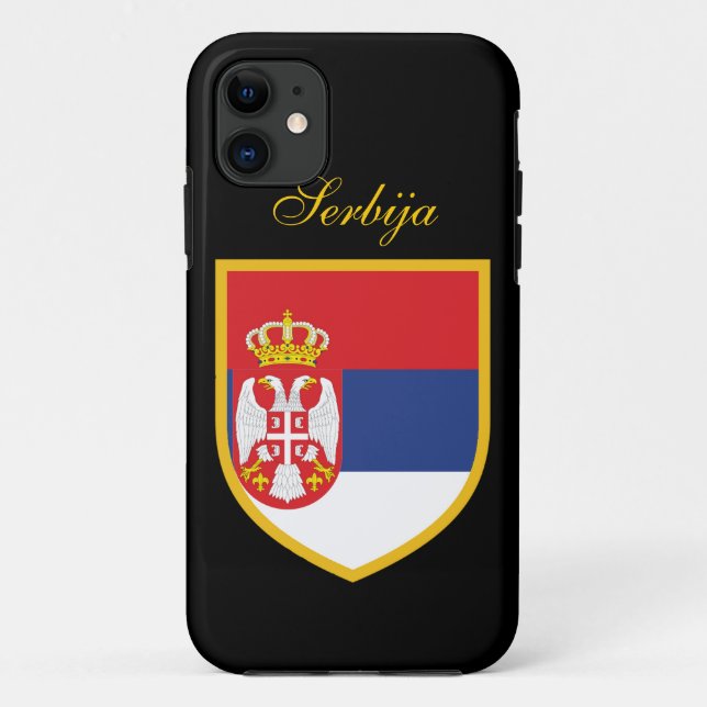 Serbien-Flagge Case-Mate iPhone Case (Back)