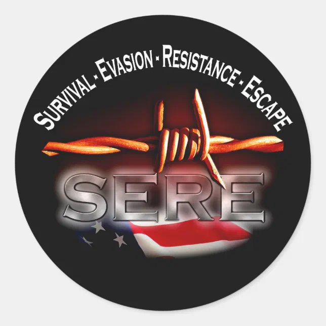 SERE - US military training Sticker (Front)