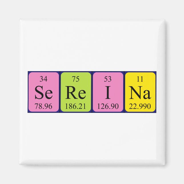 Sereina periodic table name magnet (Front)