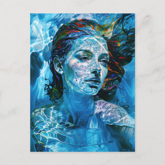 “Serelis” – Serenity in Aqua Harmony Postcard