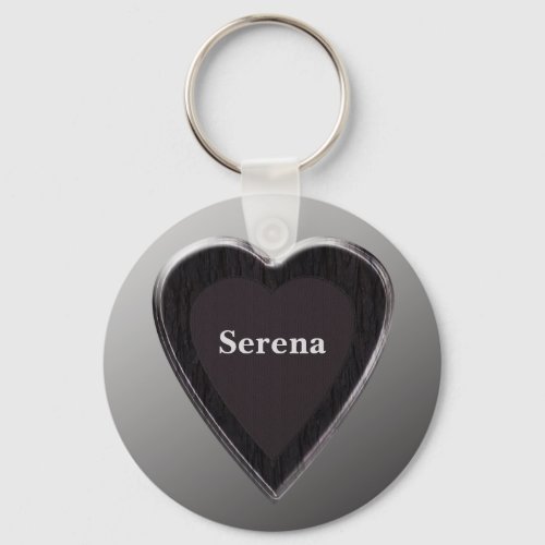 Serena Heart Keychain by 369 My Name