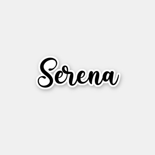 Serena Name _ Handwritten Calligraphy Sticker