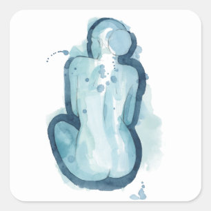 Serena Sketch Square Sticker