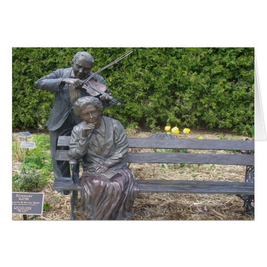 Serenade Elderly Couple Botanical Garden Cards (Front Horizontal)