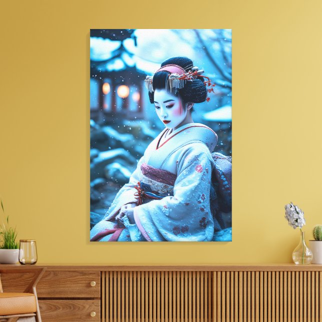 Serenade in the Snow Canvas Print (Insitu(LivingRoom))
