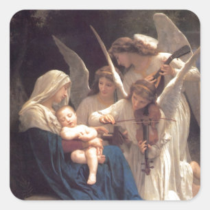 Serenade of Angels Square Sticker