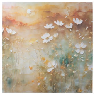 "Serenade of Subtle Hues: Ethereal Foil Artistry" Gallery Wrap
