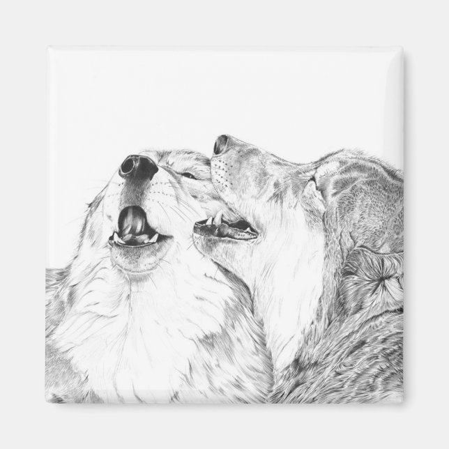 Serenade - Wolf Magnet (Front)