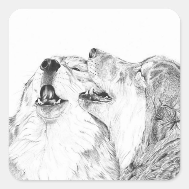 Serenade - Wolf Sticker (Front)