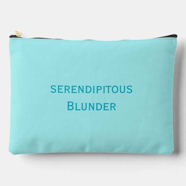 Serendipitous Blunder Large Accessory Pouch (Front)