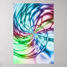 Serendipity | Multicolor Fractal Art Poster