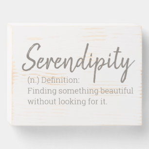 Serendipity Wooden Box Sign